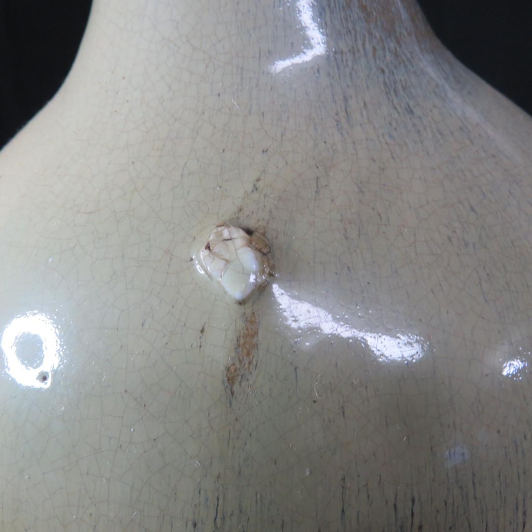 大徳利 会津本郷焼 古作 民芸 民藝 インテリア 飾り 蓋つき