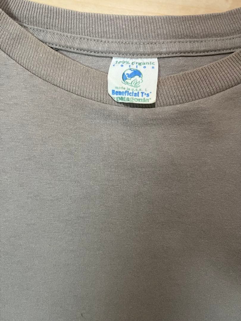 patagonia パタゴニア べネフィシャル Tシャツ ベージュ サイズL