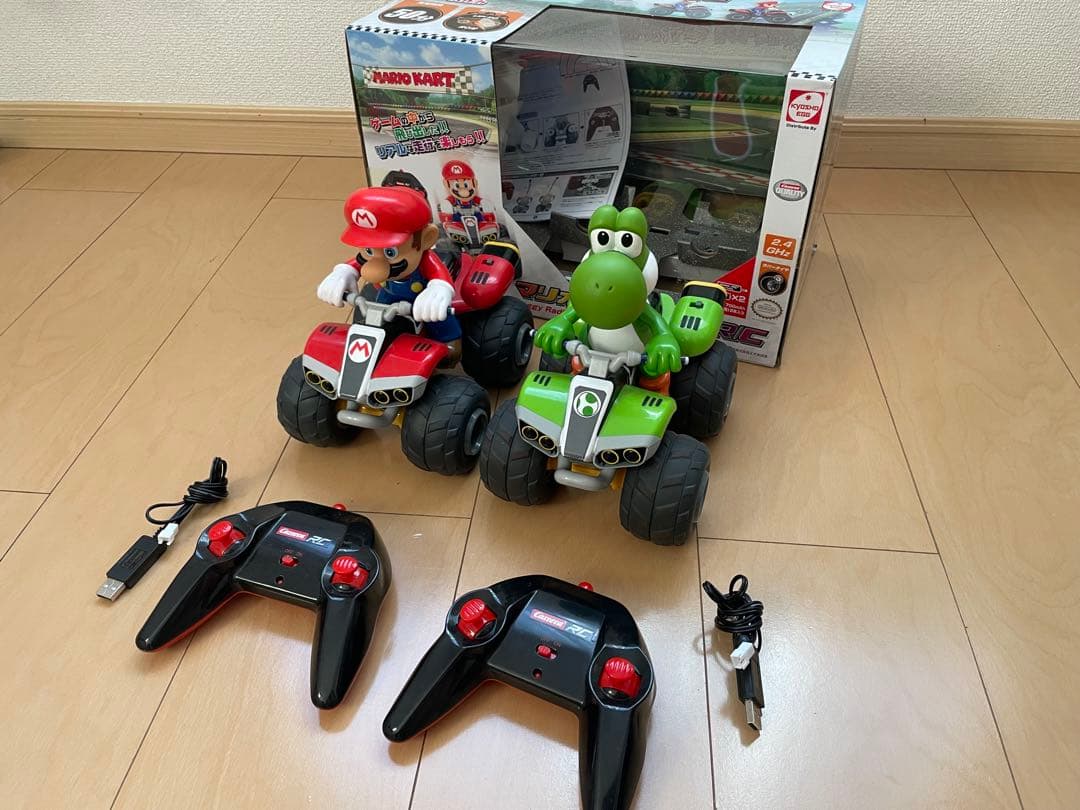 キョウショウ エッグ　マリオカート バギー　ラジコンマリオ ヨッシー 2台セット