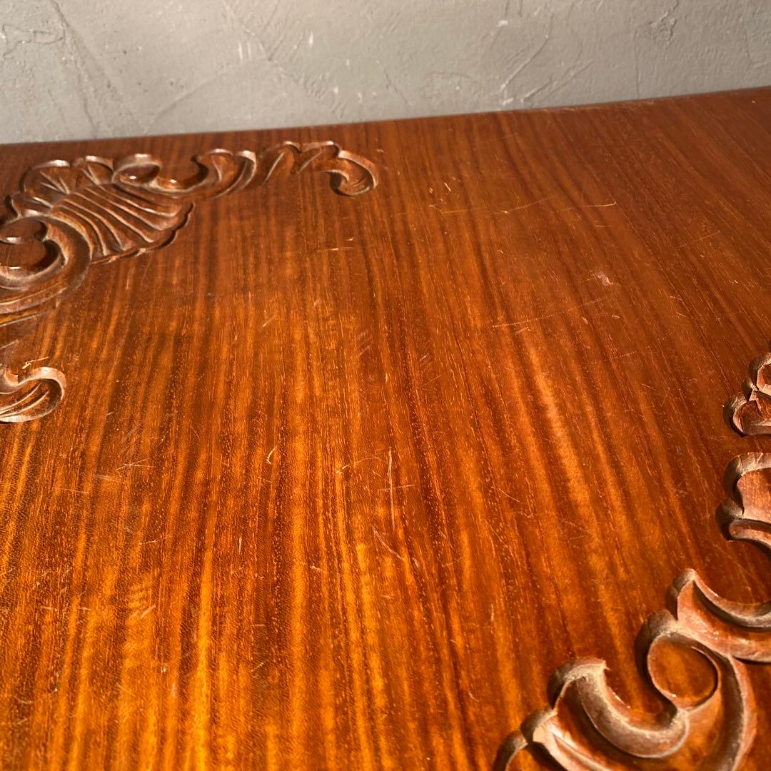 木彫 コーナーテーブル ヴィンテージ 猫脚 家具 花台 インテリア 海外