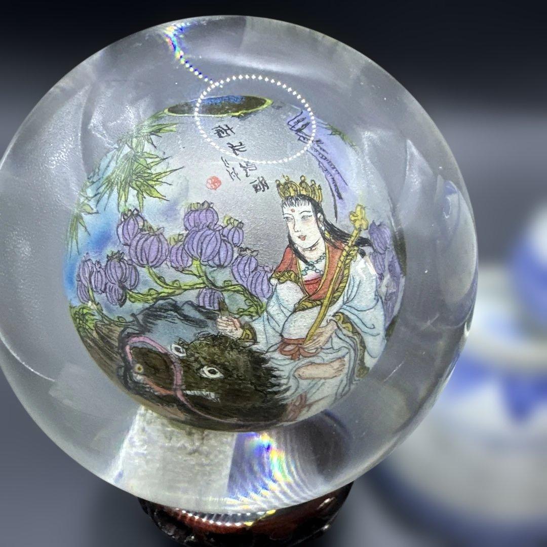 内畫，中国茶器セット と印泥付き