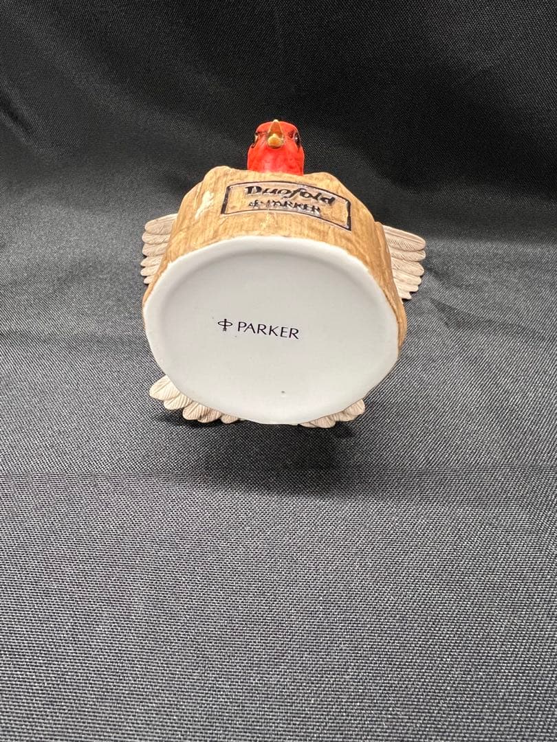 A4【used】PAKER デュオフォールドスカーレッドタナガー 万年筆スタンド