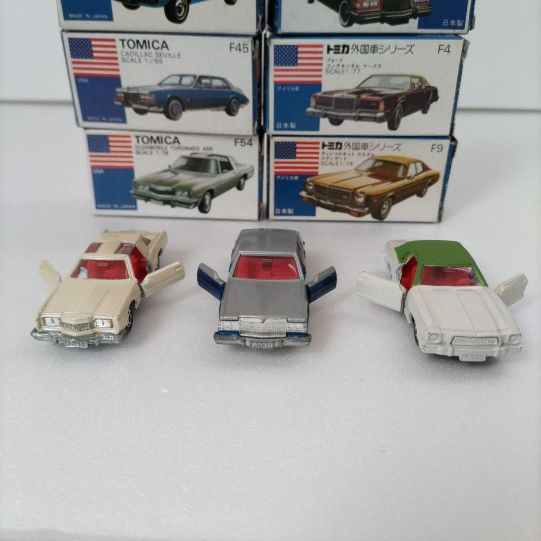 トミカ日本製 外国車シリーズF 青箱 6台セット