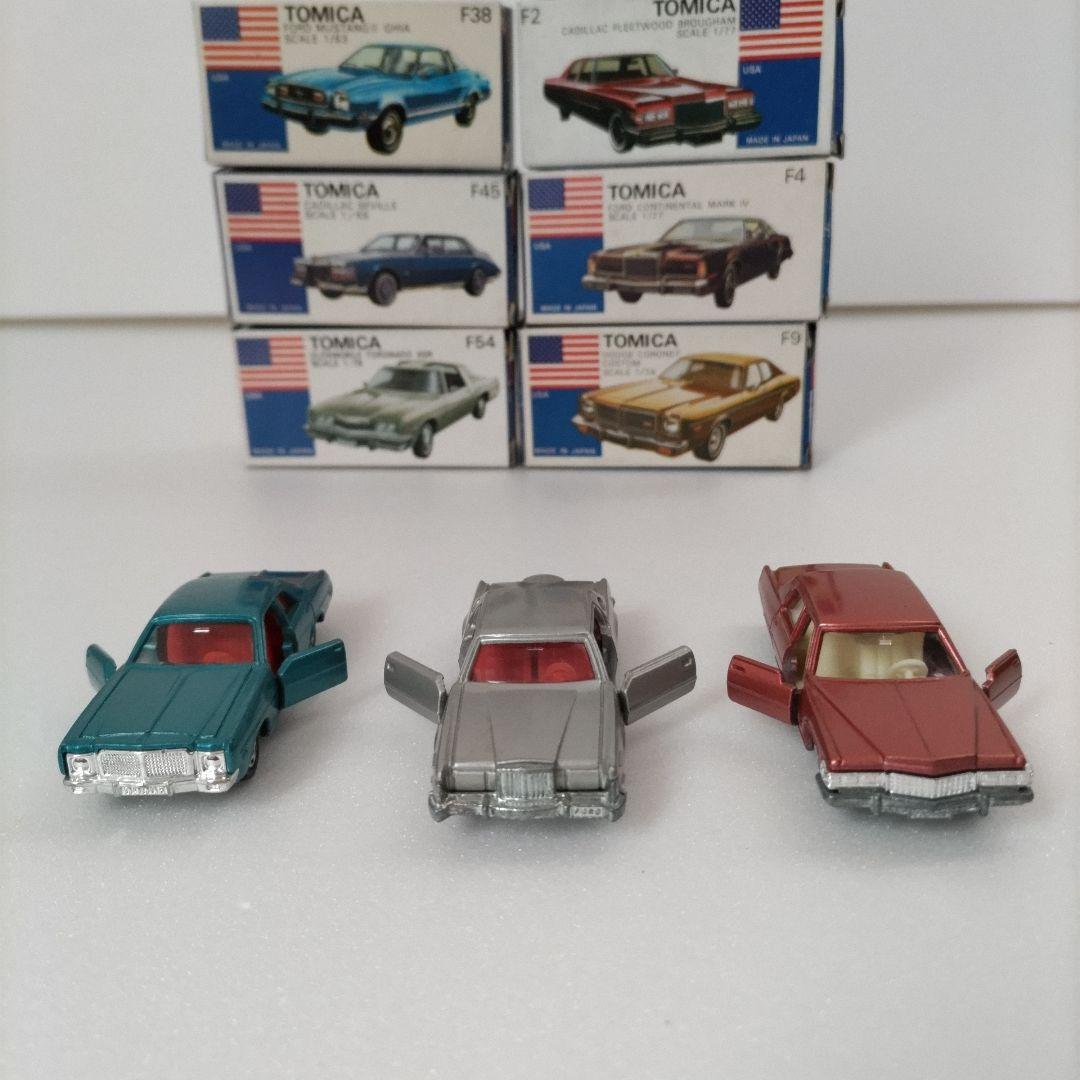 トミカ日本製 外国車シリーズF 青箱 6台セット