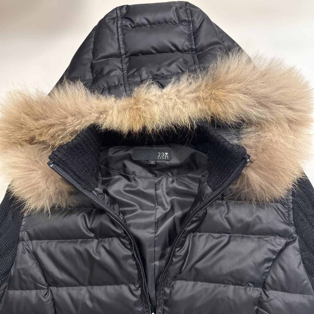 23区SPORT ニジュウサンクスポーツ　レディース　ニットドッキングダウン　M