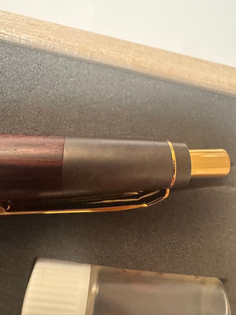 A*様 野原工芸 紫檀 斑紋黒墨色 シャーペン