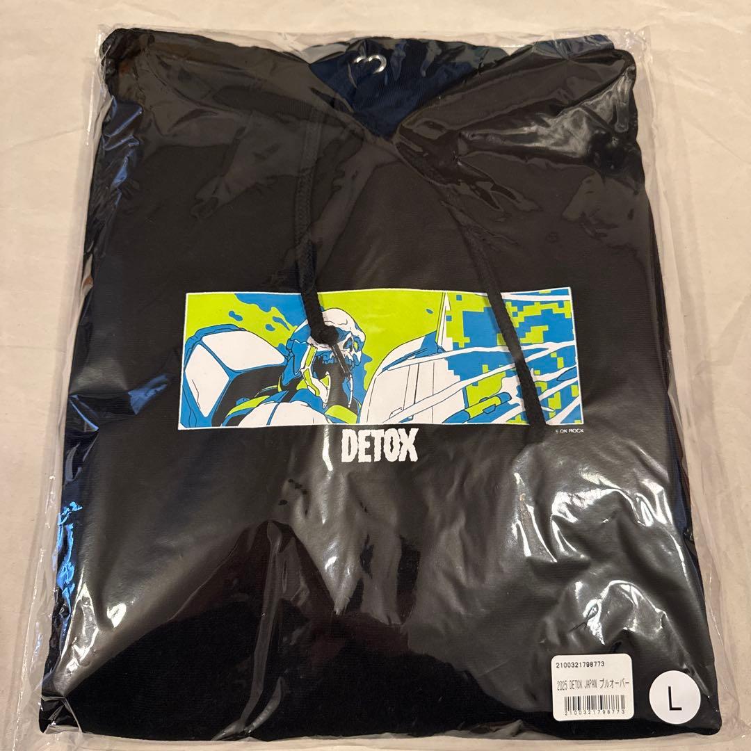 ONE OK ROCK 新品未開封 DETOX プルオーバー(ブラック/L)