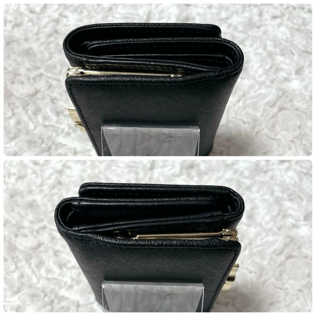 三つ折り　vivienne オーブ三つ折り財布 レザー　サフィアーノ　がま口