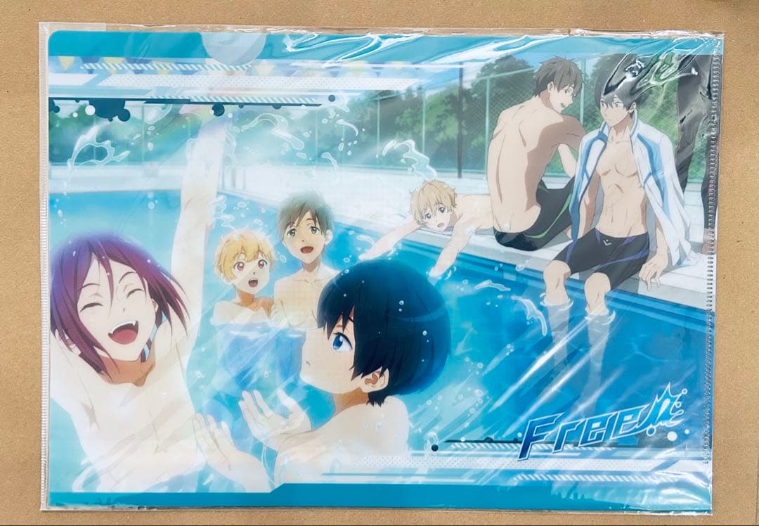 Free! クリアファイル 雑誌 切り抜き 扇子
