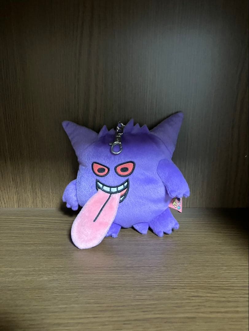 超希少　ポケもも　おかだ萌萌コラボ　ゲンガー ぬいぐるみキーホルダー