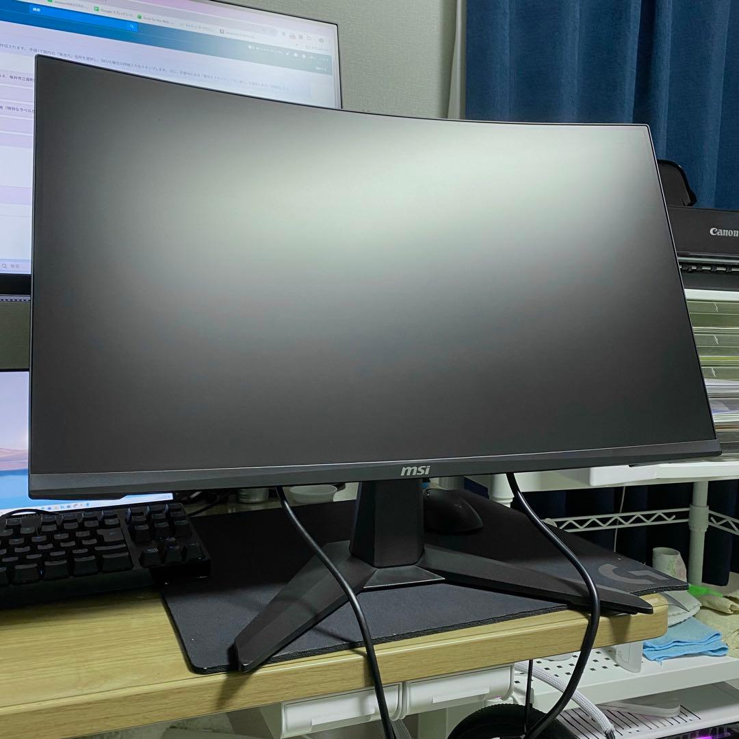 MSI 27インチ 曲面ゲーミングモニター MAG 27C6F 美品 2024年