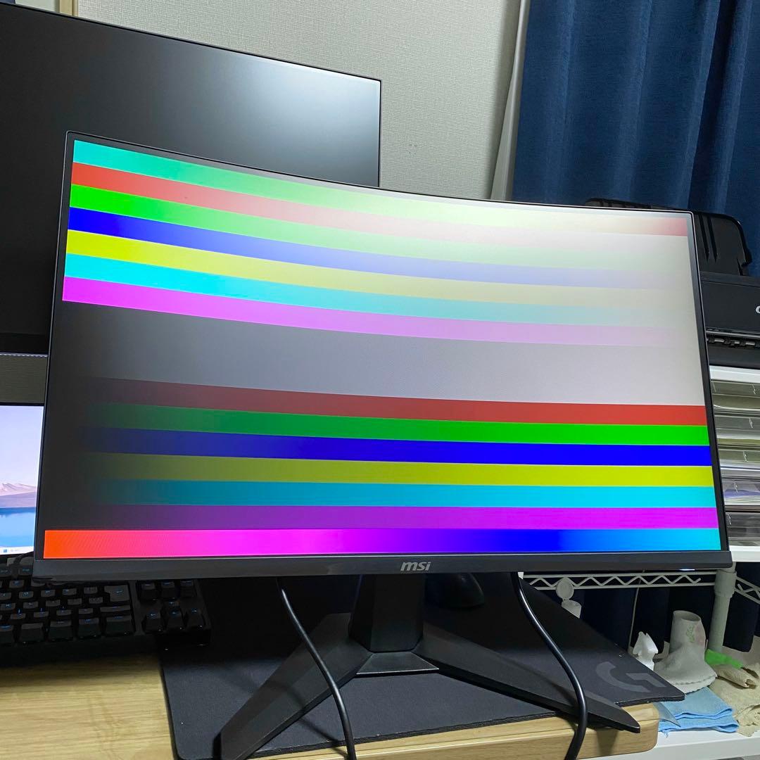 MSI 27インチ 曲面ゲーミングモニター MAG 27C6F 美品 2024年