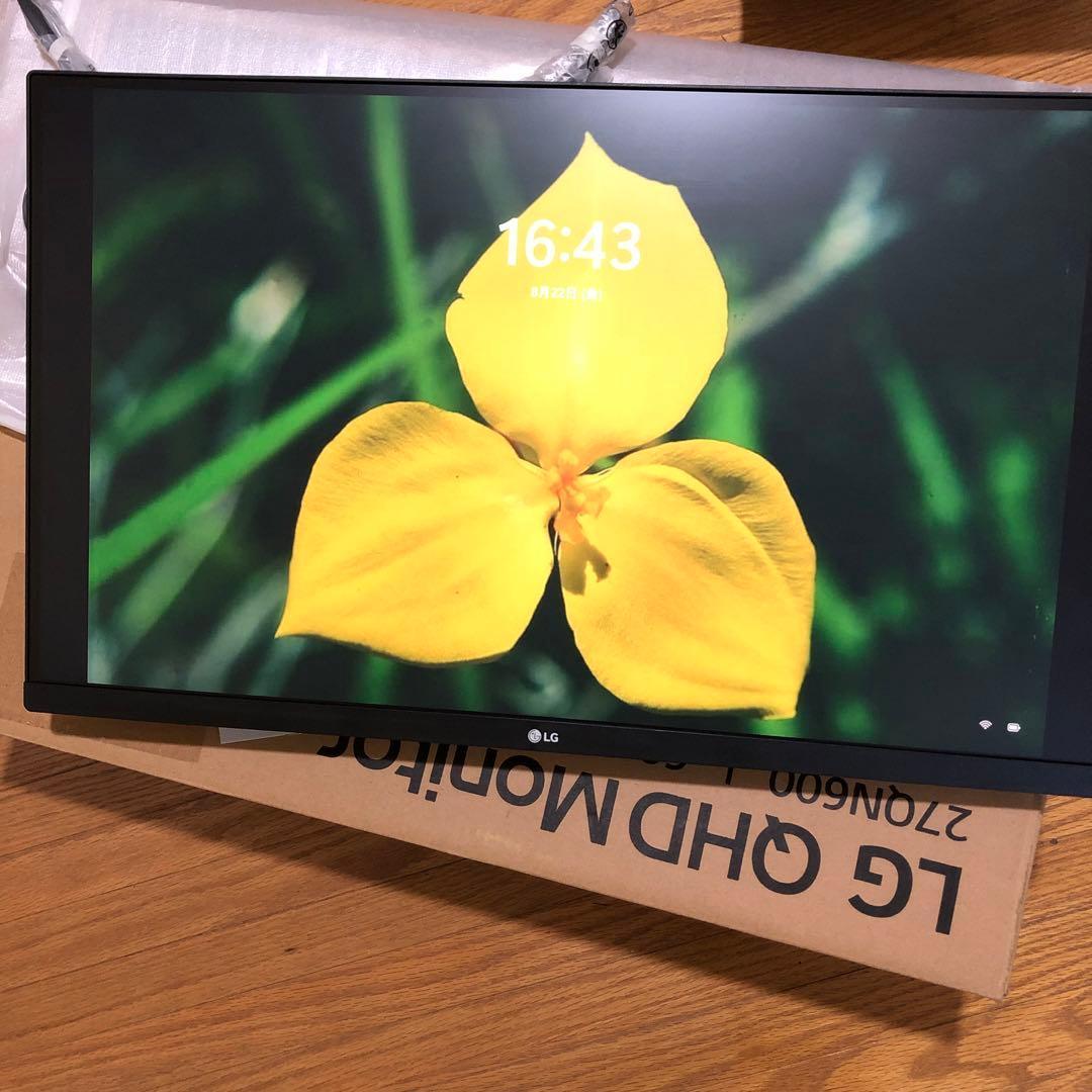 LG 2K 27インチモニタ　22年9月製造　27QN600 2798時間