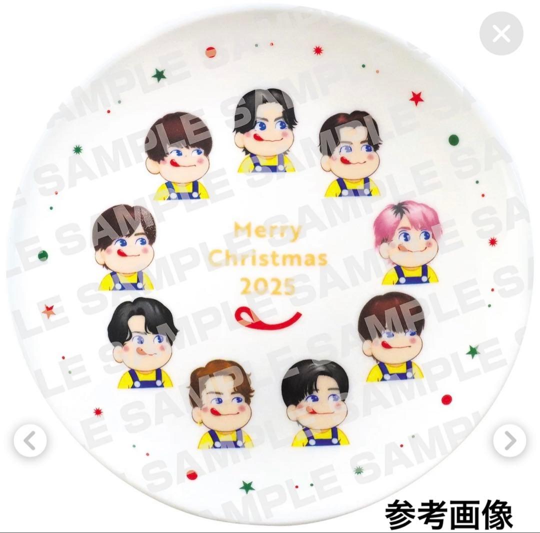 【新品未開封】不二家  Man スノーマン クリスマスプレート おまけ付