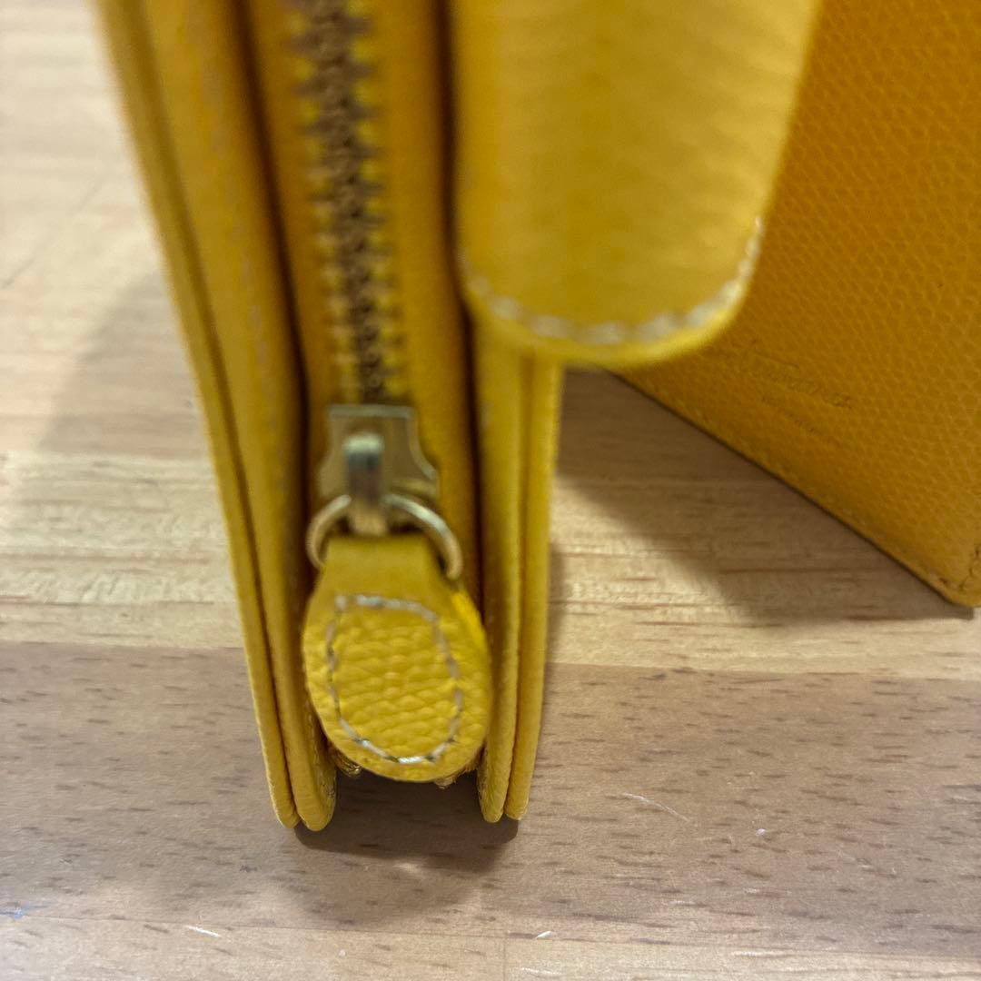 キタムラ/レザー二つ折り財布/新品同様