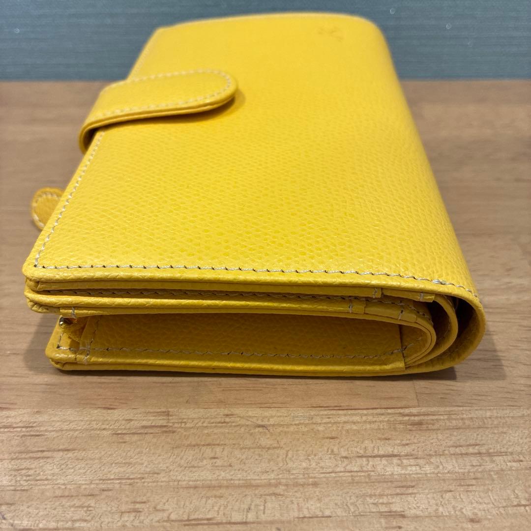 キタムラ/レザー二つ折り財布/新品同様