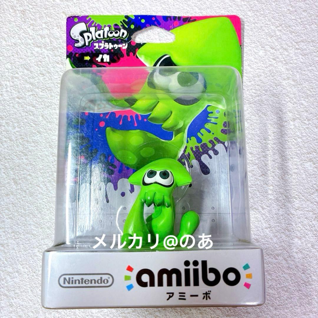 未開封 アミーボ スプラトゥーン ガール グリーン ボーイ　イカ amiibo