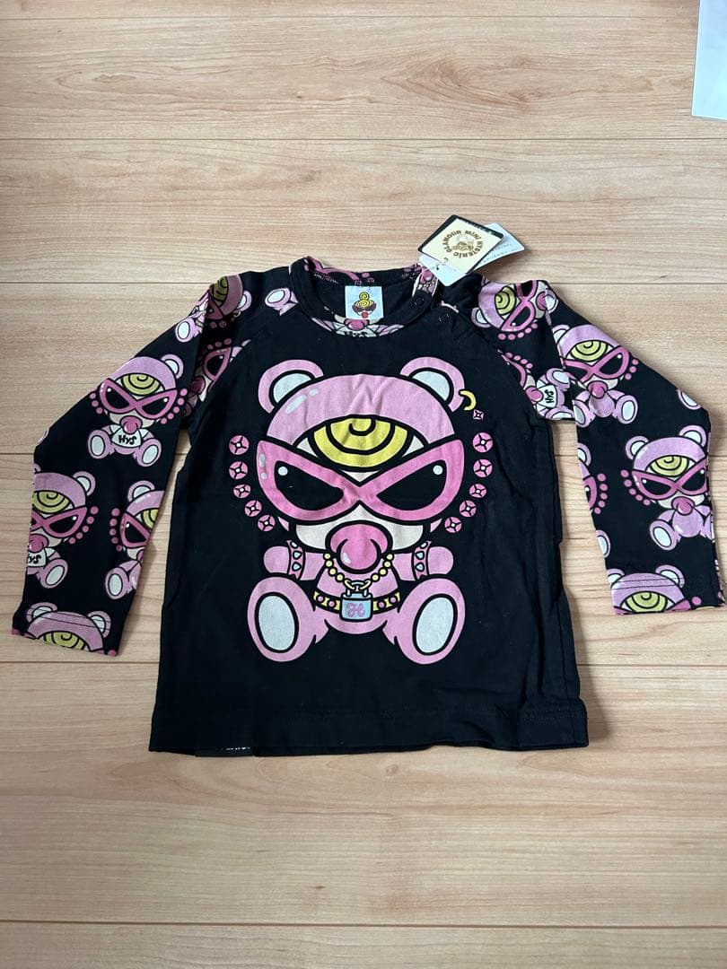 HYSTERIC キャラクター柄長袖Tシャツとパンツセット 95cm