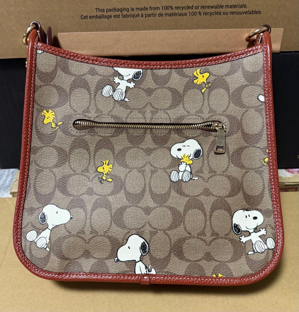 正規品Coach x スヌーピー ショルダーバッグ