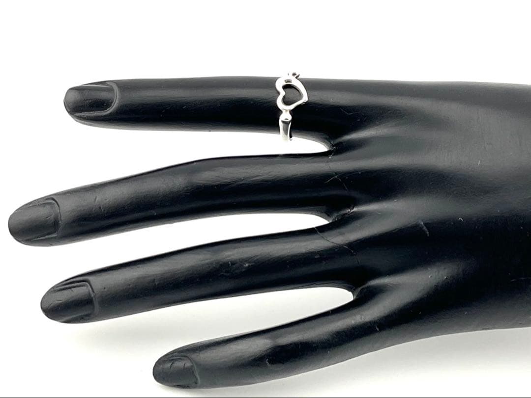 c948 美品　ティファニー　オープンハート　リング　シルバー925 約8.5号