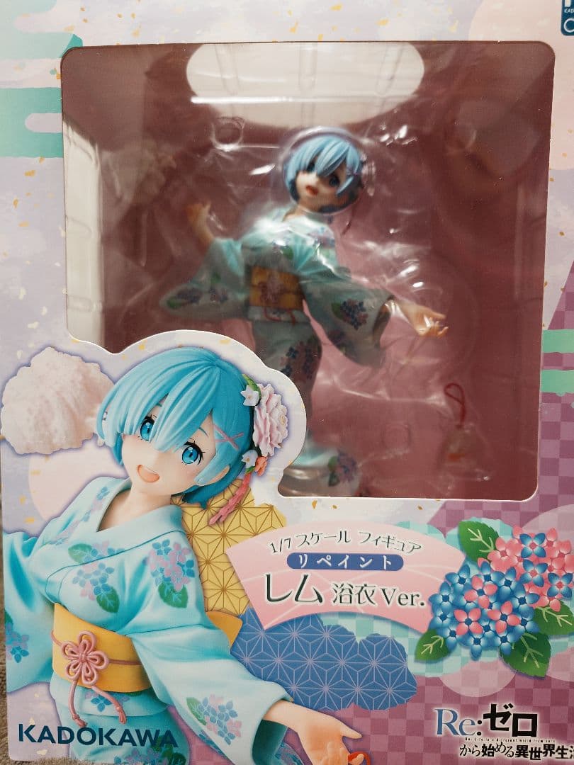 KADOKAWA　リゼロ　レム浴衣　リペイントモデル　フィギュア