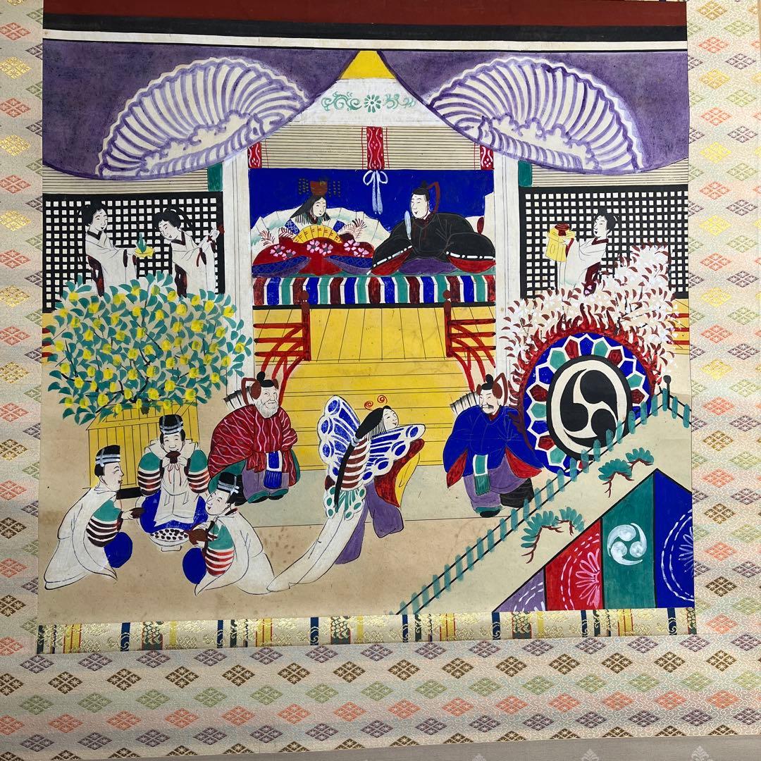 お雛様　掛け軸