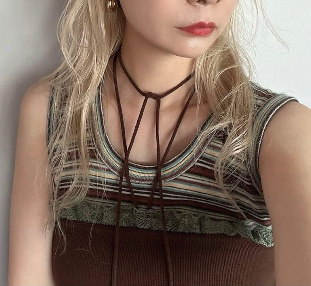 9月中の出品　フミカウチダ　タンクトップ