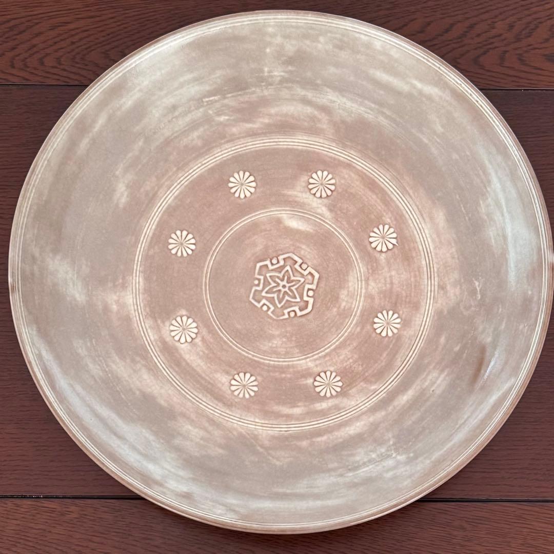 音羽窯 東哉 清水焼 花形 大皿 尺皿