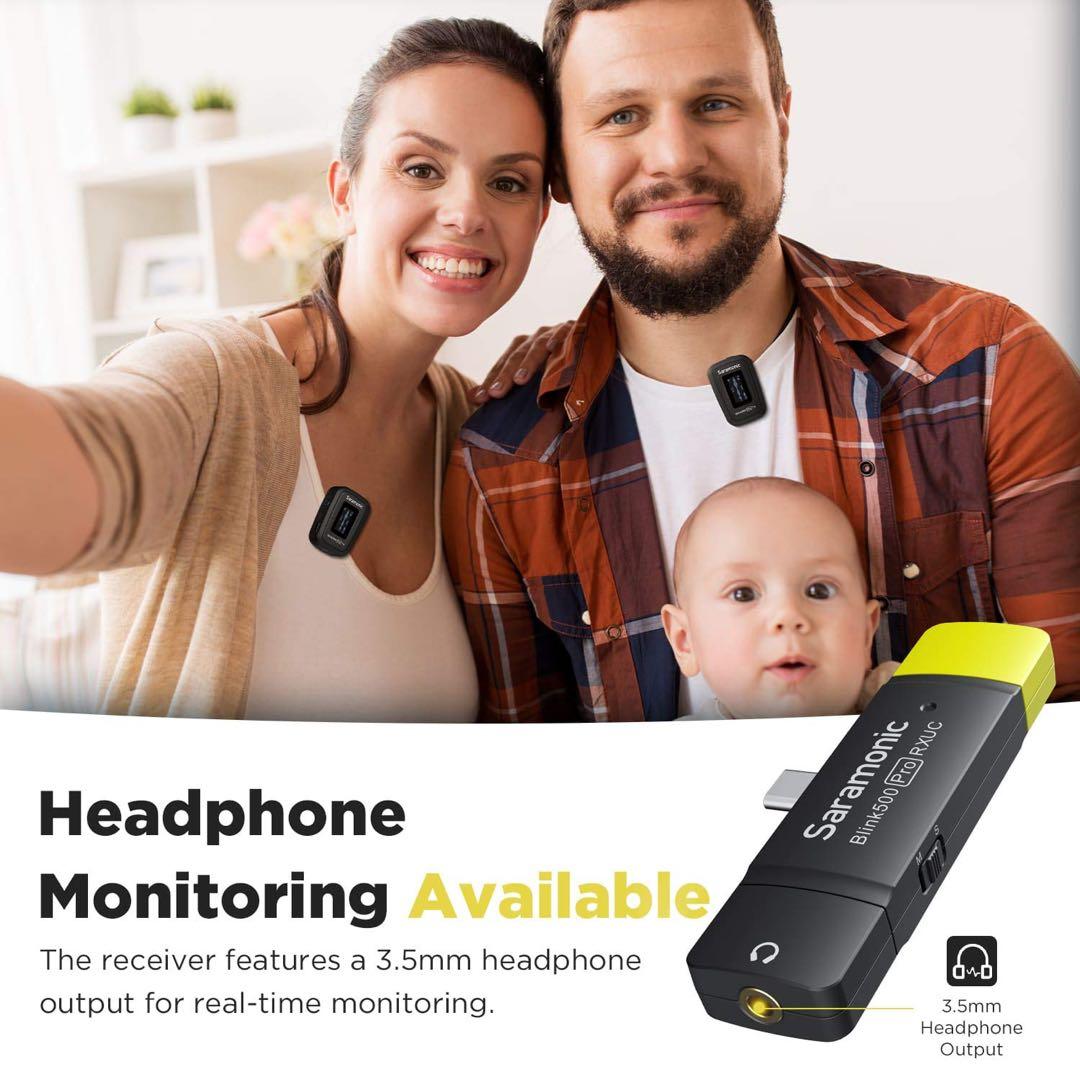 Saramonic ワイヤレスマイク　ピンマイク　取材　自撮り