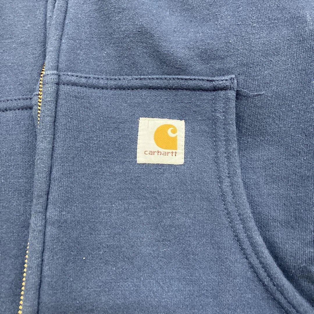 美品　カーハート　アクティブジャケット　スウェット　ネイビー　XL