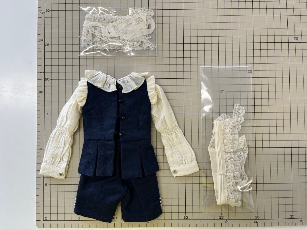 Doll ロリータセットアップ ドレス ネイビー 40センチ 1/4 MDD