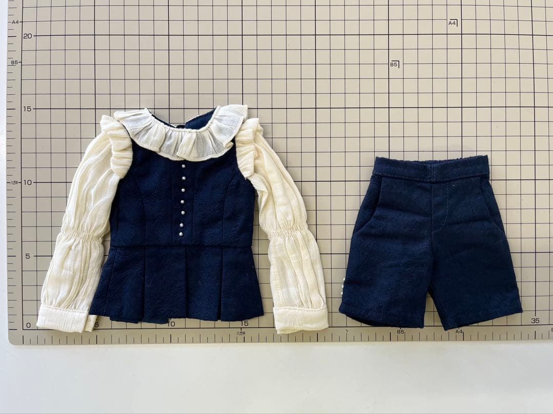 Doll ロリータセットアップ ドレス ネイビー 40センチ 1/4 MDD