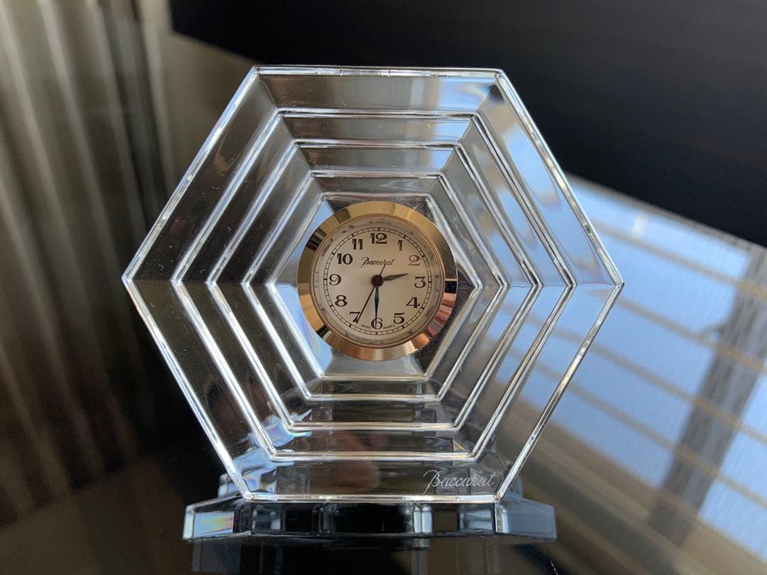 バカラ　Baccarat 時計　置き時計　オルセー 六角形