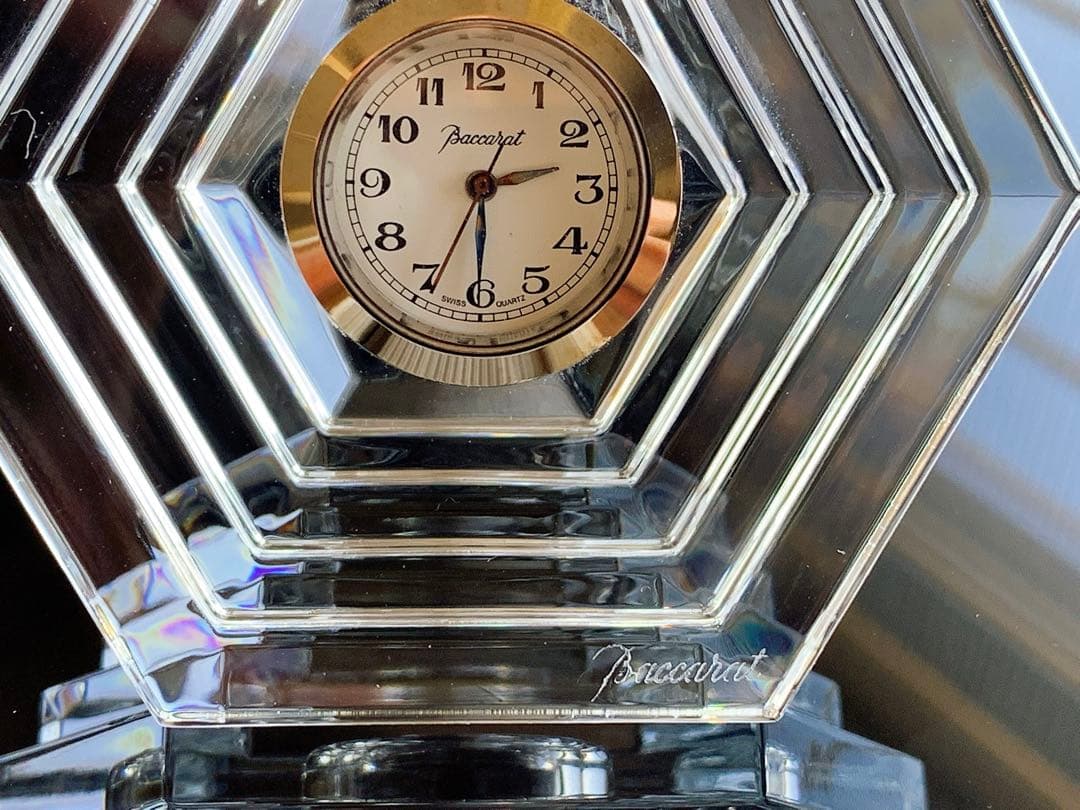 バカラ　Baccarat 時計　置き時計　オルセー 六角形