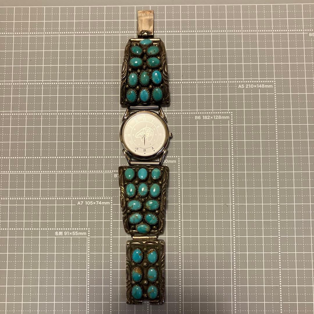訳アリ。インディアンジュエリー　ナバホ族　ターコイズ　腕時計