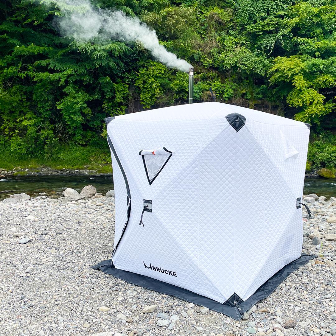 【ほぼ未使用】 テントサウナ 白　キャンプ　サウナ