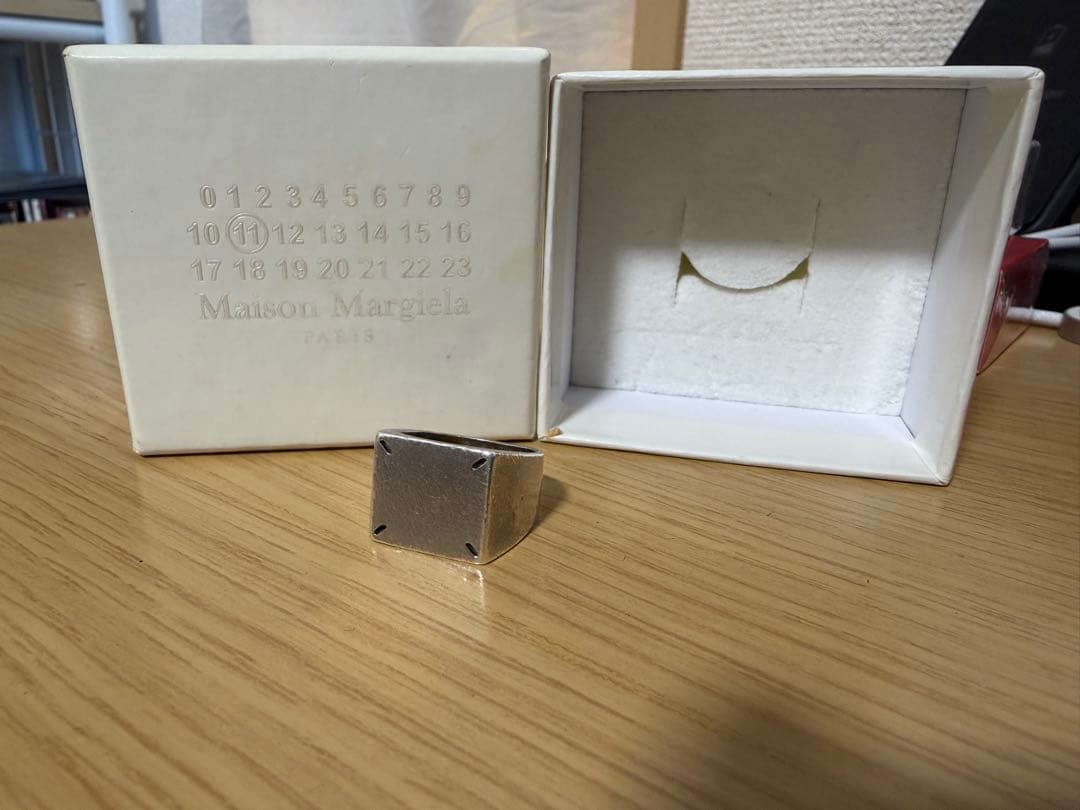 Maison Margiela 4ステッチシルバーリング メゾンマルジェラ