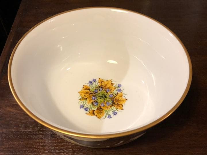 超希少　フランクリンミント社　イギリス　1981年　ボール　鳥　大鉢