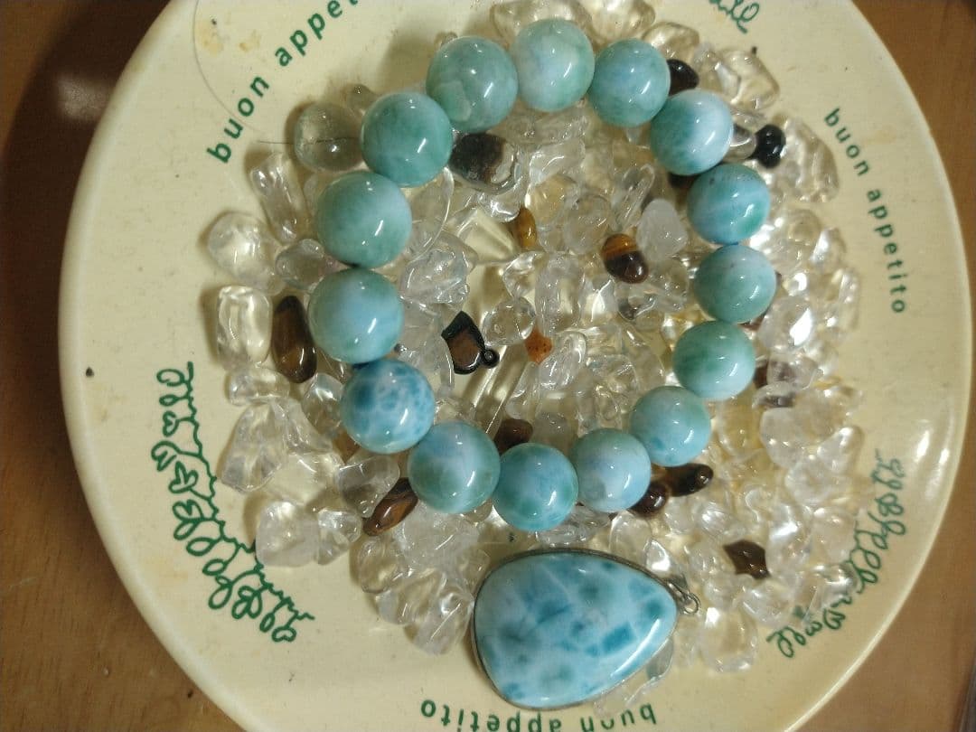 超特価!ラリマー ブレスレットとペンダント