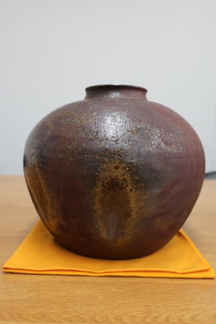 丹波立杭焼　壺　大上巧作