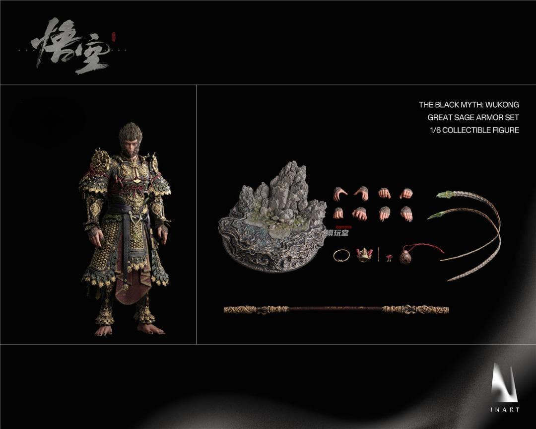 INART 1/6 黒神話: 悟空 天命人 ゴールドアーマー版 Wukong