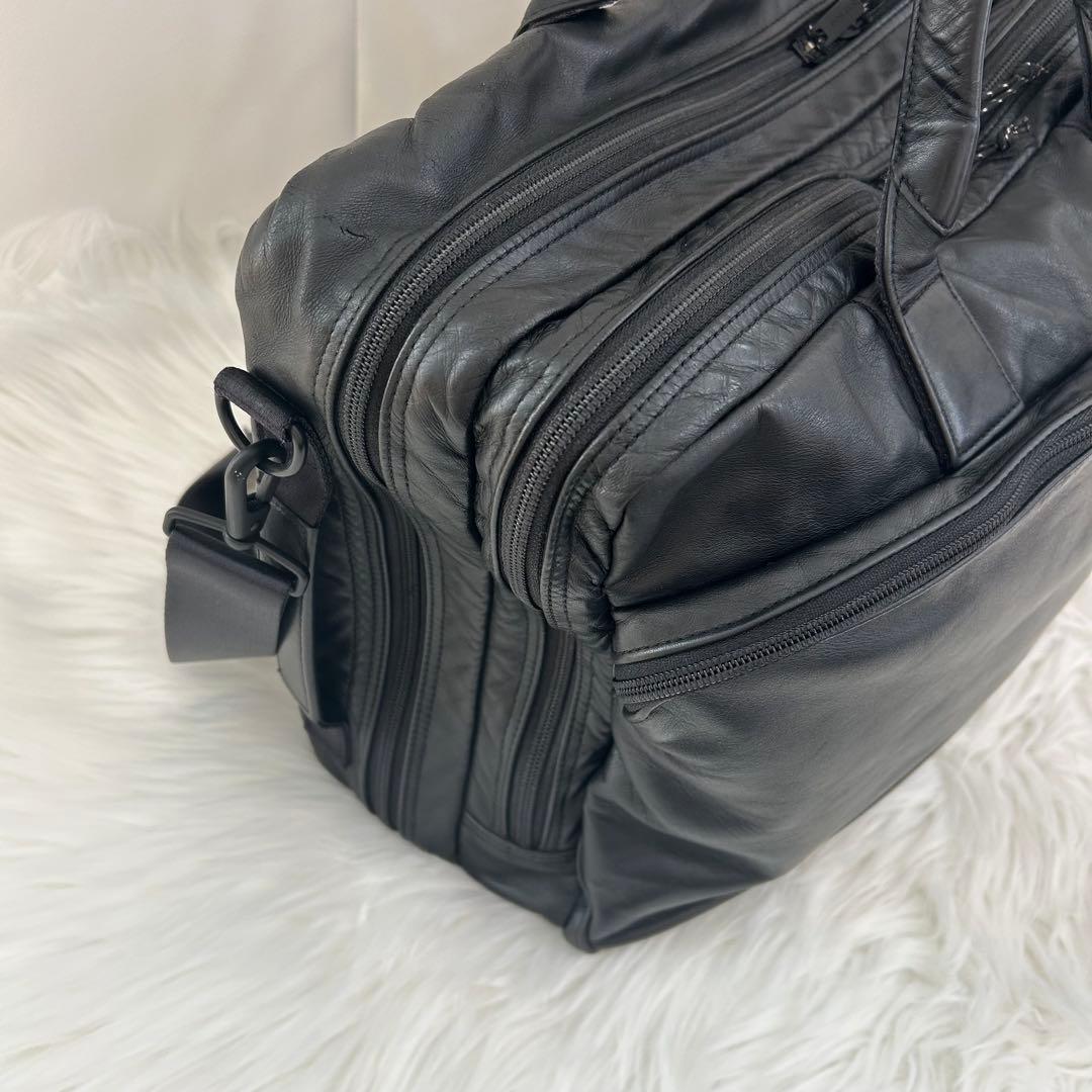 PORTER TIME BLACK 3WAY BRIEFCASEショルダー2層