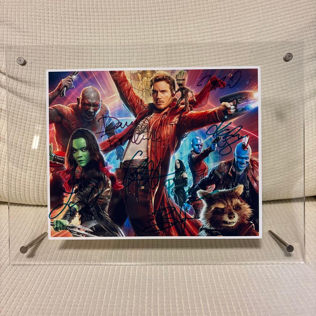 ガーディアンズ・オブ・ギャラクシーキャスト　7名分 直筆サイン入り写真