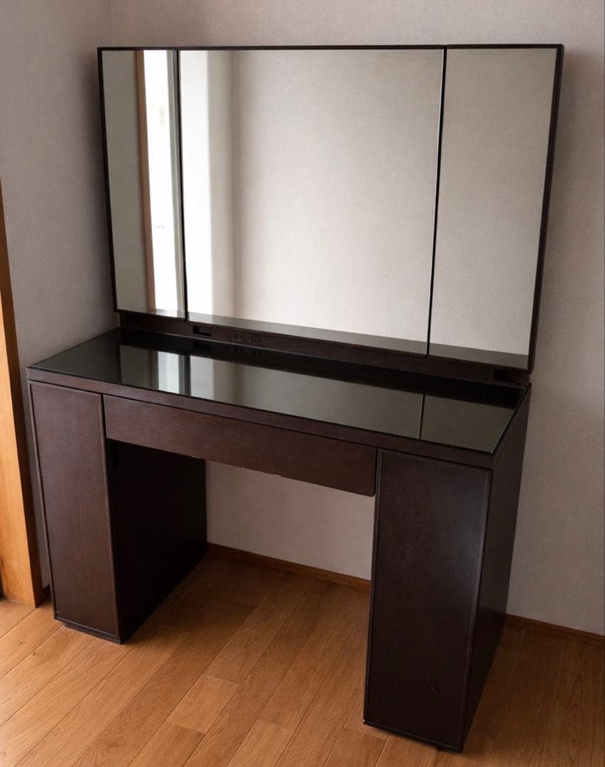 ACTUS アクタス 三面鏡 ドレッサー オーク