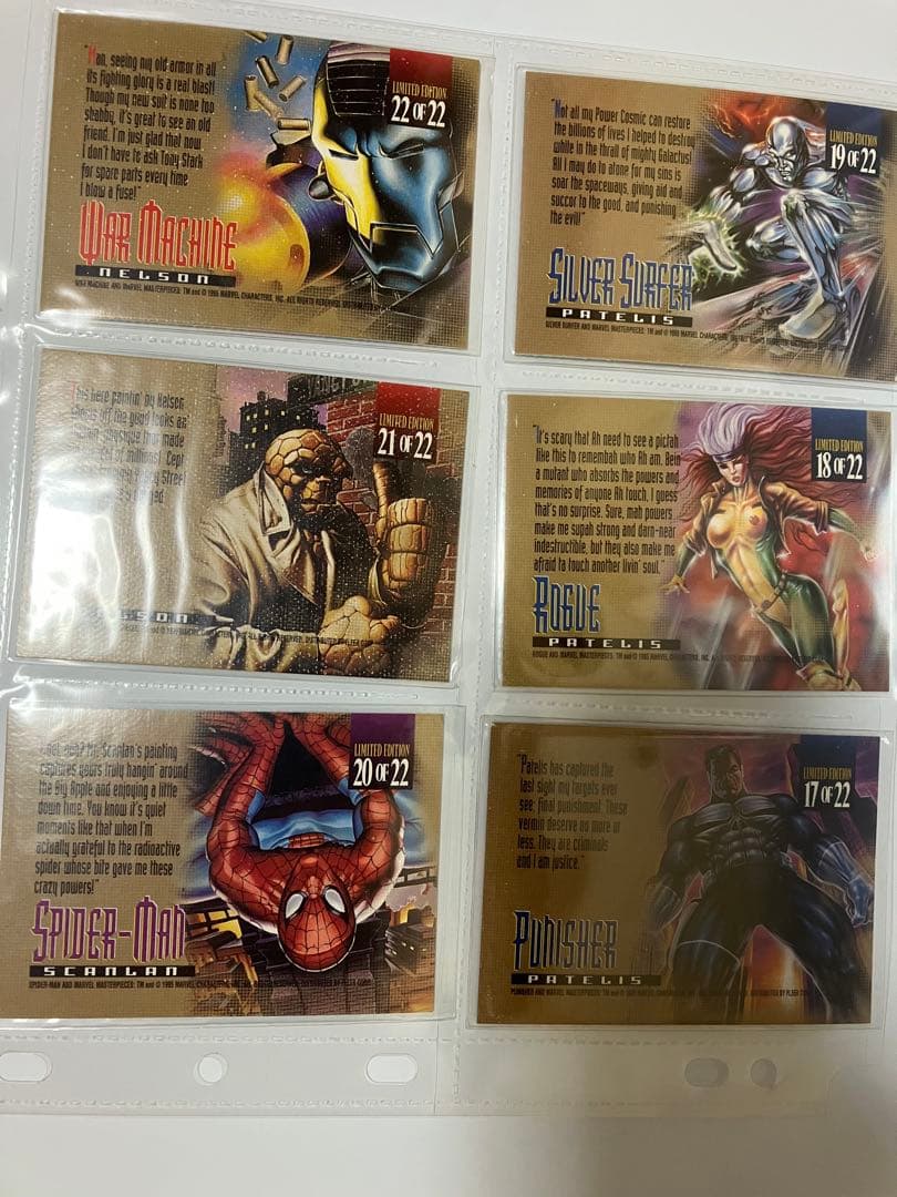 【マーベルマスターピース1995】キャンバスカード15種シルバーサーファーほか
