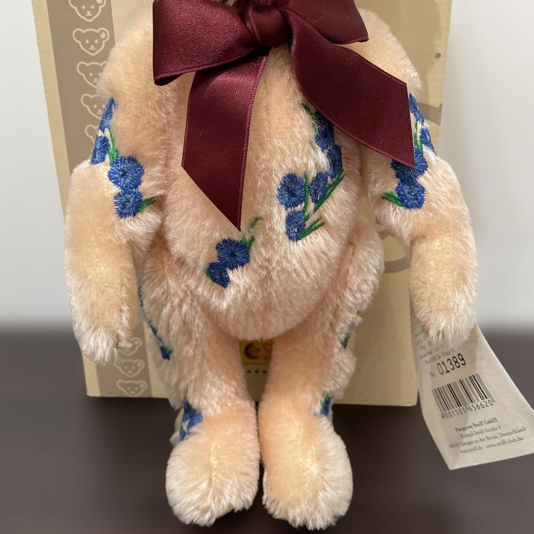 【美品】【希少品】Steiff 花柄刺繍 ぬいぐるみ 約30cm
