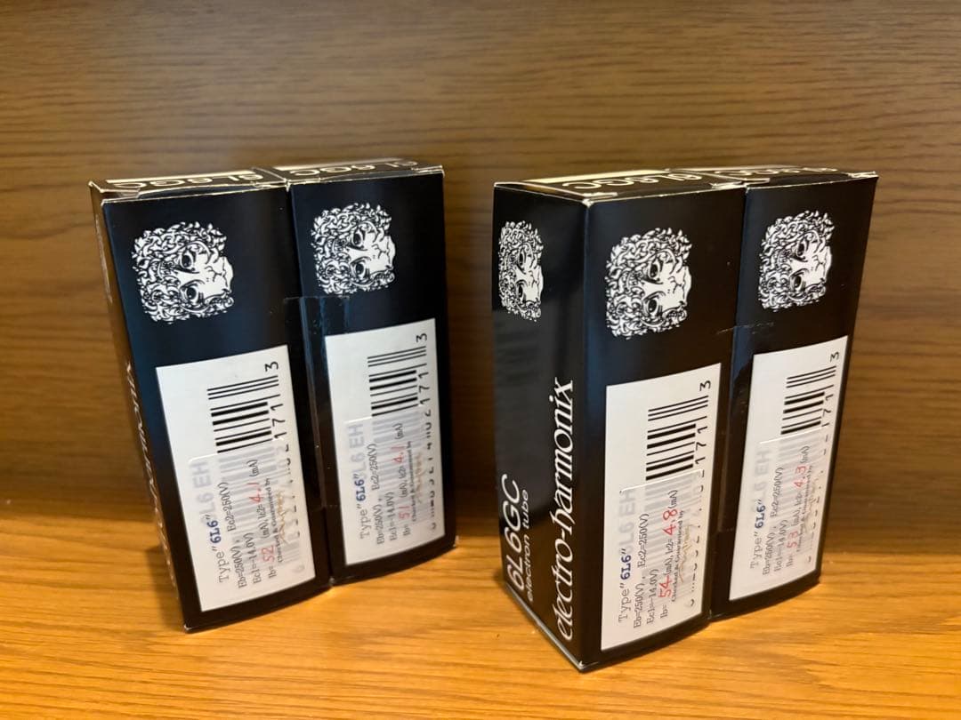 6L6GC 真空管2x2 ４本組　クアッドペア　ELECTRO-HARMONIX