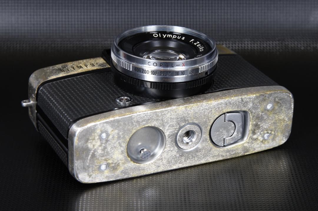 OH済 OLYMPUS PEN D F1.9 露出計OK 真鍮調カスタム