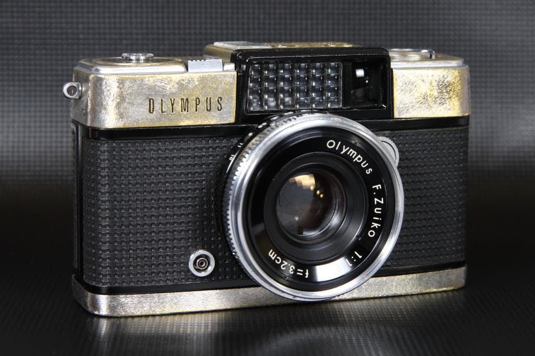 OH済 OLYMPUS PEN D F1.9 露出計OK 真鍮調カスタム