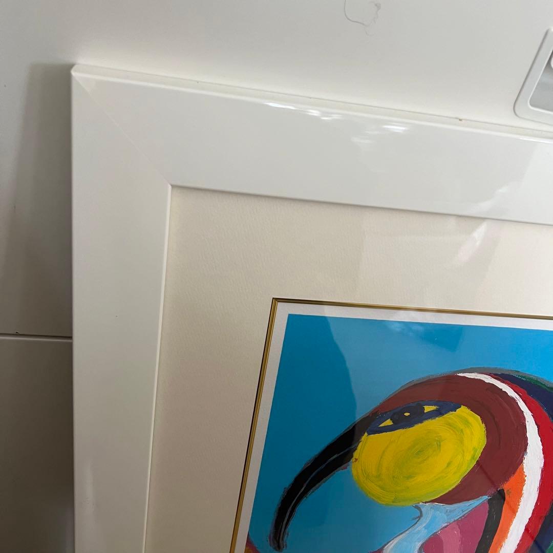 限定600部 深見東州 エジプトの月神トト 絵画 リトグラフ 額装 直筆サイン